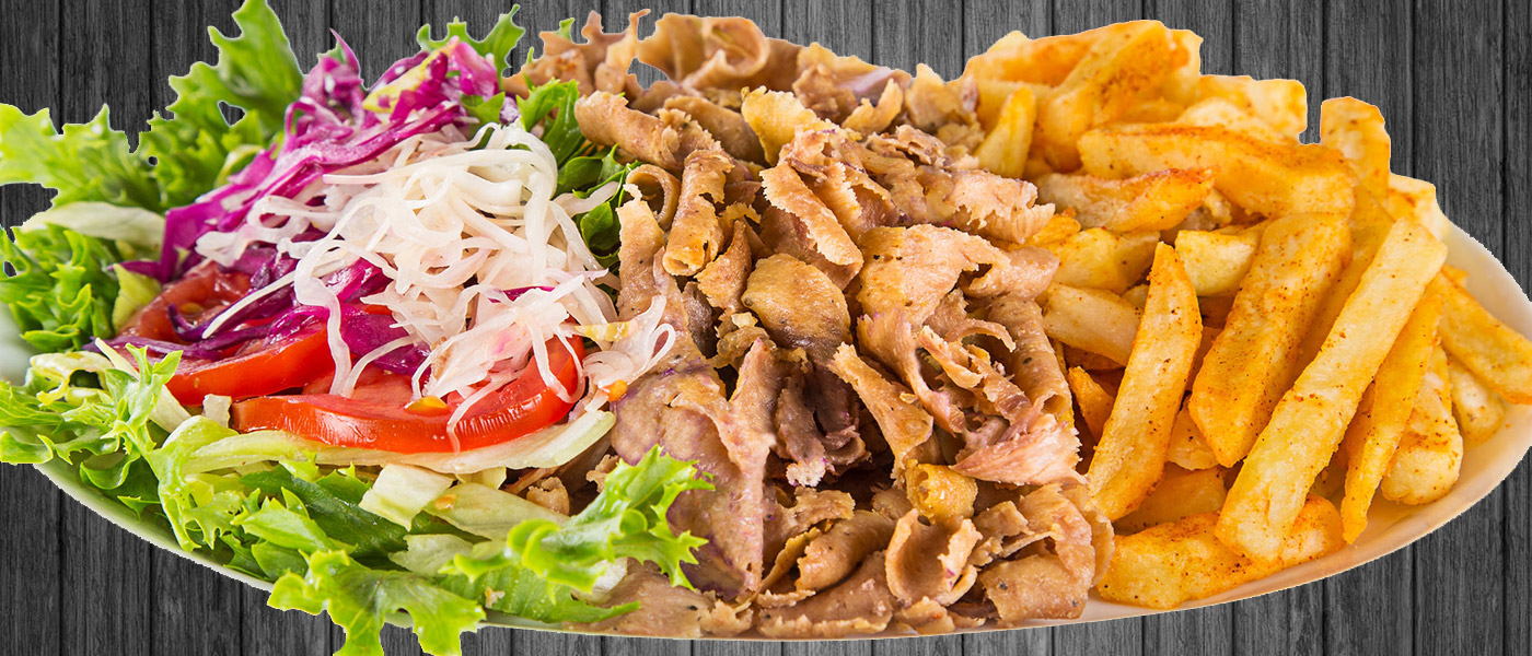 Kebabteller, Dürüm oder Kebab im Fladenbrot